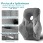 Szczegółowa prezentacja materiałów i konstrukcji ergonomicznej poduszki lędźwiowej.
