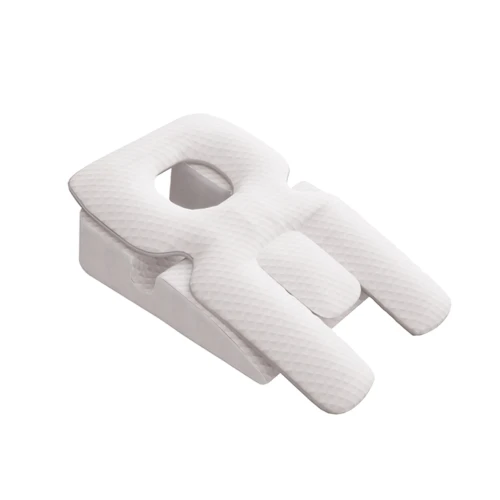 Wspierająca Poduszka dla Śpiących na Boku - Ergonomiczna poduszka z wycięciem na twarz i ramiona.