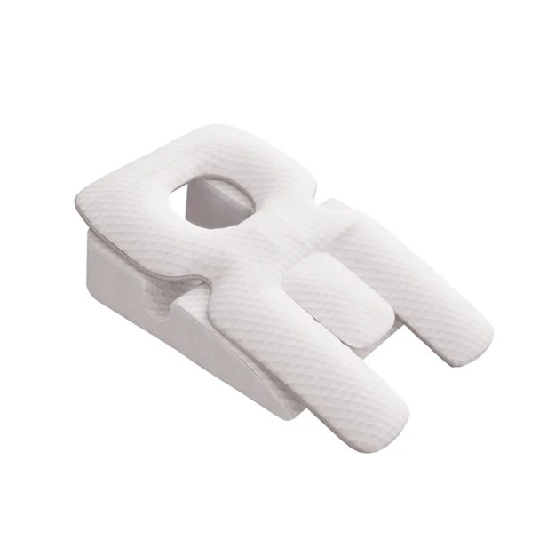 Wspierająca Poduszka dla Śpiących na Boku - Ergonomiczna poduszka z wycięciem na twarz i ramiona.