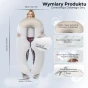Szczegółowa specyfikacja produktu, Wymiary Poduszki U-Shape (132x68 cm) – Jedwabne Pokrowce, Bawełniane Wypełnienie PP, Zamek Błyskawiczny