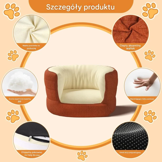 Szczegółowy opis materiałów użytych do produkcji legowiska dla psa