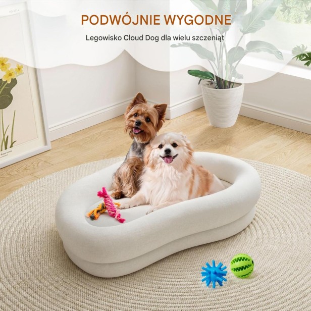 W legowisku dla Psa "Chmurka" leżą dwa małe psy.