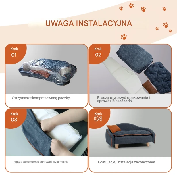 Prosty Montaż Legowiska Kanapy dla Psa | Instrukcja Krok po Kroku