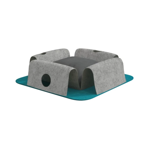 Wielofunkcyjny Azyl dla Kota z Tunelem, 2w1