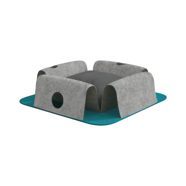 Wielofunkcyjny Azyl dla Kota z Tunelem, 2w1