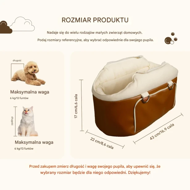 Wymiary Fotelika Samochodowego dla Małych Psów i Kotów – Maksymalna Waga i Długość