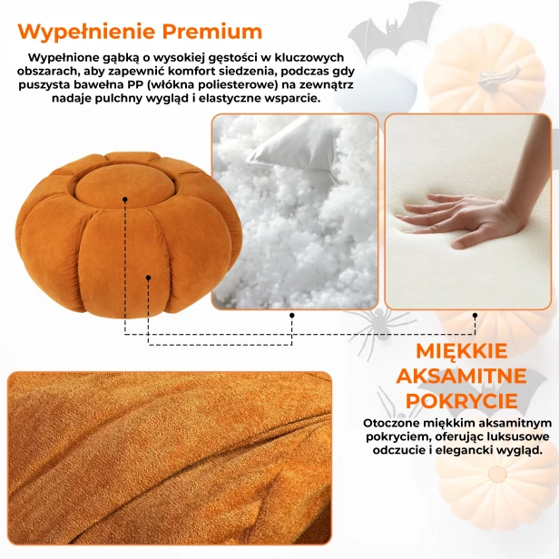 Wypełnienie Premium.  Gąbka i bawełna pp.