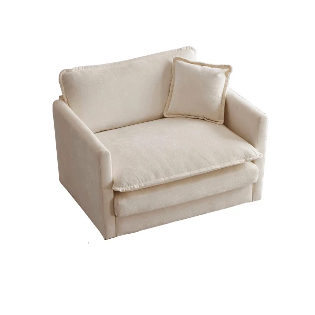 Zestaw wypoczynkowy. Beżowa leżanka modułowa. Estetyka i komfort.