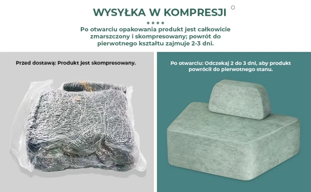 Narożnik Modułowy Półokrągły, informacja o wysyłce.