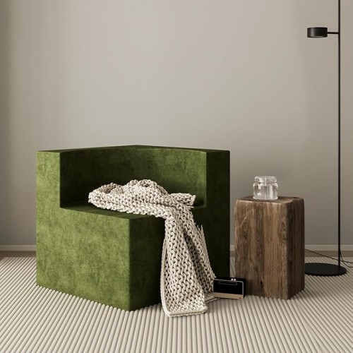 Fotel "Aksamitny Uścisk", aranżacja w salonie.