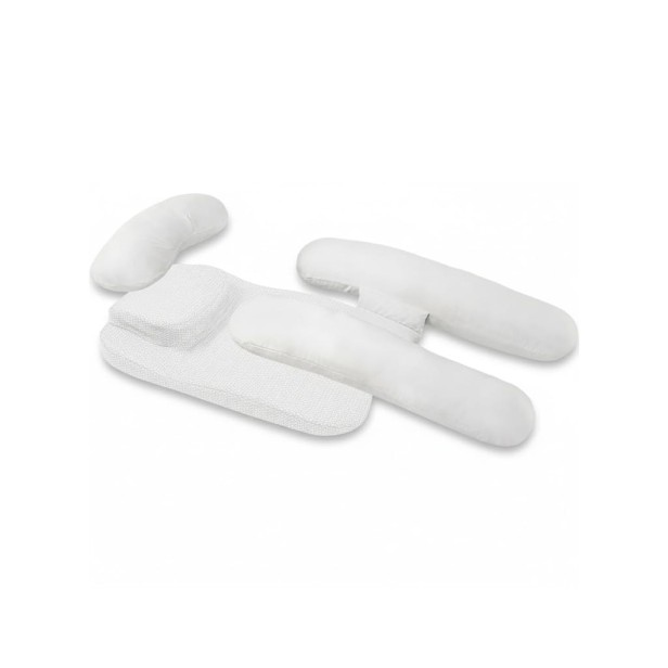 Poduszka Ortopedyczna z Kanałem na Ramię (dla Osób Śpiących na Boku) Biała.