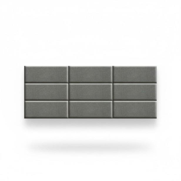 Panel Ścienny Samoprzylepny. Zagłówek szary.