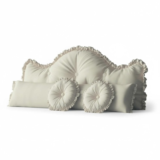Dekoracyjny Zestaw Poduszek (3 szt.) Biały.jpg