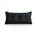Prostokątna Poduszka do Oparcia Pleców – Bawełna Czarna.