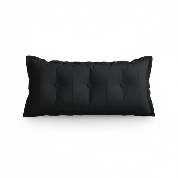 Prostokątna Poduszka do Oparcia Pleców – Bawełna Czarna.