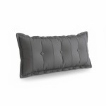 Prostokątna Poduszka do Oparcia Pleców – Bawełna Szara