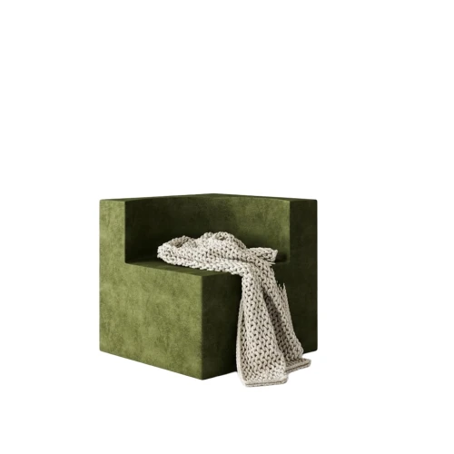 Fotel Aksamitny Uścisk.