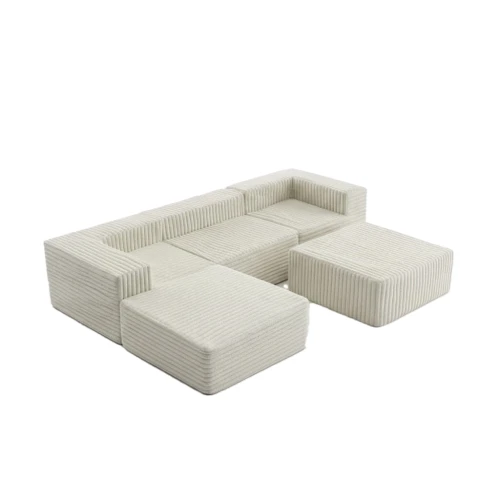 Sofa Modułowa w kształcie litery U.