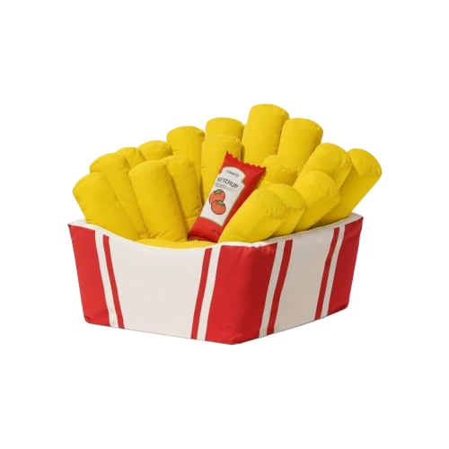 Pluszowy Leżak Wypoczynkowy Frytki.