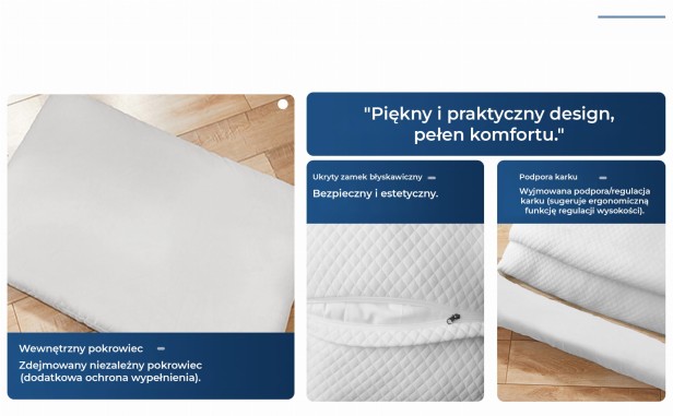 Ergonomiczna Poduszka Podpierająca, cechy produktu.
