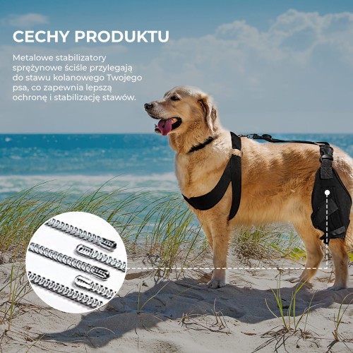 Stabilizator kolana dla psa, cechy produktu.