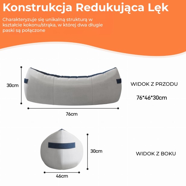 Szczęśliwy Pyszczek - Legowisko, wymiary produktu