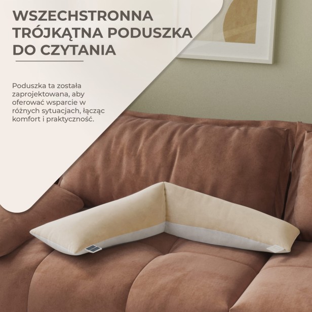 Składana Poduszka Lędźwiowa w Kształcie Trójkąta, wszechstronność użytkowania.