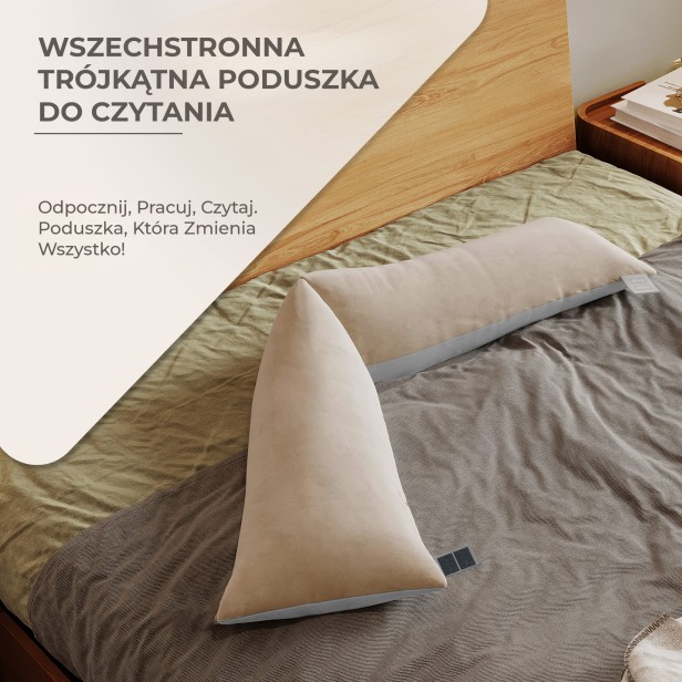 Składana Poduszka Lędźwiowa w Kształcie Trójkąta, wrzechstronność użytkowania.