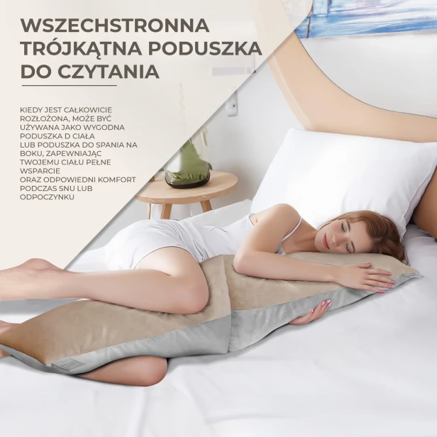 Składana Poduszka Lędźwiowa w Kształcie Trójkąta, wrzechstronność użytkowania.