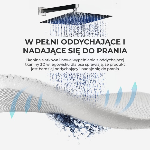 Przewiewne Legowisko dla Psa/Kota na Kanapę, zbliżenie na detal materiału.