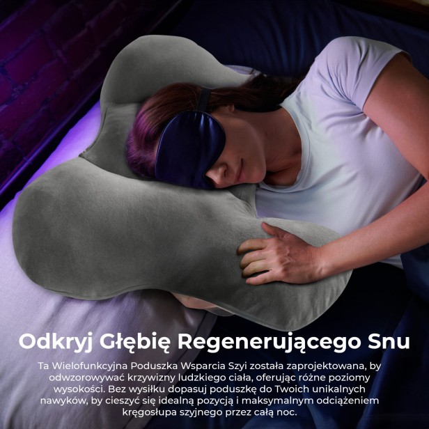 Poduszka Profilowana W Kształcie Motyla, głębia snu.