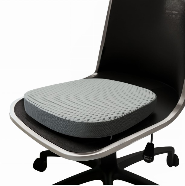 Oddychająca Poduszka Na Krzesło na fotelu obrotowym.