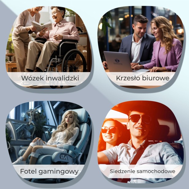 Oddychająca Poduszka Na Krzesło, rodzaje zastosowań