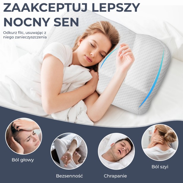 Anatomiczna Poduszka Strefowa,  korzyści z użytkowania.