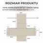 Pokrowiec z Poduszką Podpierającą Plecy, rozmiar produktu.