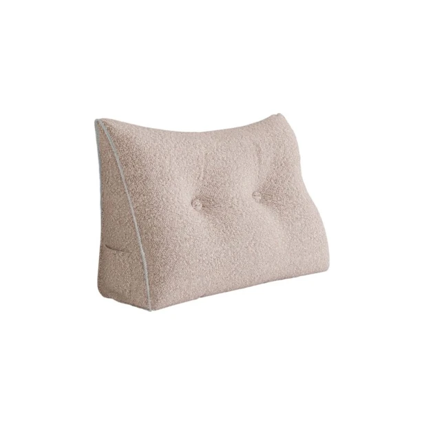 Trójkątna Poduszka do Czytania – Len Róż  60cm