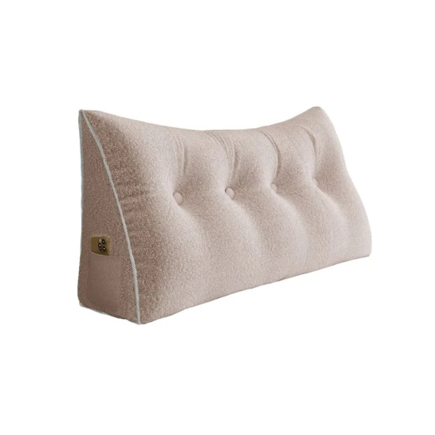 Trójkątna Poduszka do Czytania – Len Róż  80cm