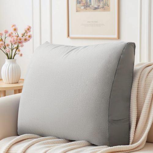 Wielofunkcyjna Poduszka na Kanapę Szara, aranżacja na kanapie w salonie