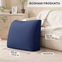 Wielofunkcyjna Poduszka na Kanapę Granatowa, wymiary produktu.