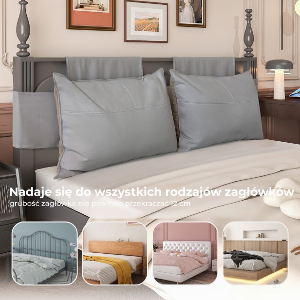 Dwustronna Poduszka Regulowana, kompatybilność z wieloma zagłówkami.