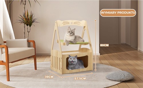 Huśtawka dla Kota, wymiary produktu.