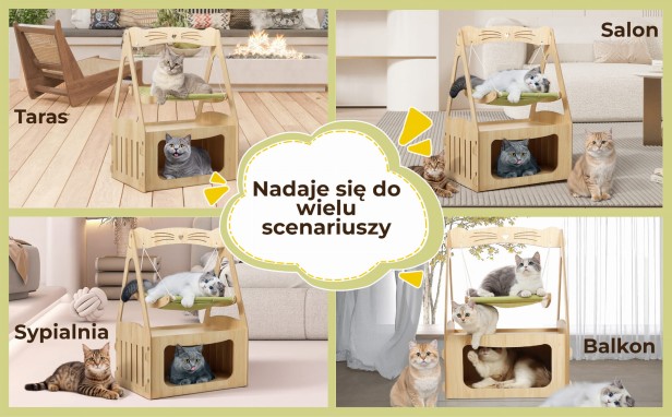 Huśtawka dla Kota, rodzaje zastosowania.