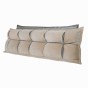 Poduszka Zagłówkowa ze Schowkiem Beżowo-Szara