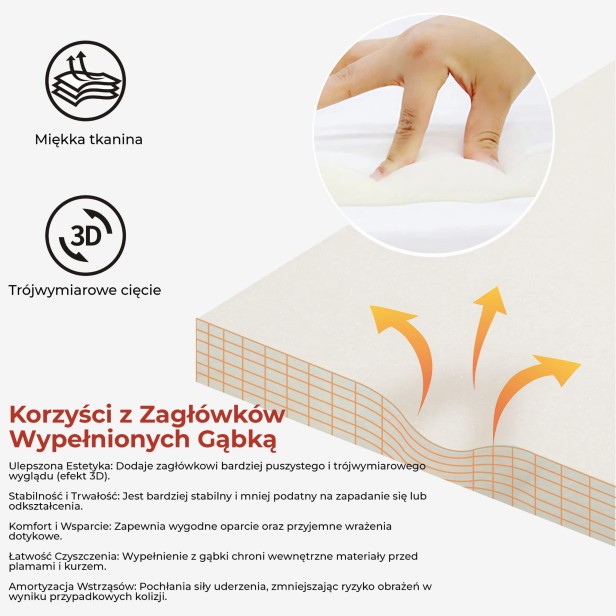 Miękki Pluszowy Zagłówek "Zachód Słońca", korzyści.