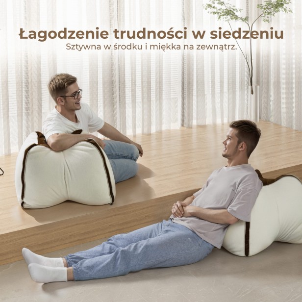 Poduszka podtrzymująca gwiazda, wykorzystanie przez dwie osoby w salonie.