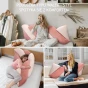 3 osoby użytkujące Poduszkę welurową Blush Pillow.