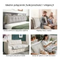 Prostokątna Poduszka do Oparcia Pleców – Bawełna Beż. Różne aranżacje, funkcjonalność i elegancja.
