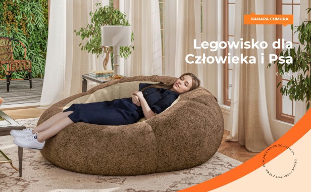 kobieta leżąca  na Legowisko Pro dla Człowieka i Psa