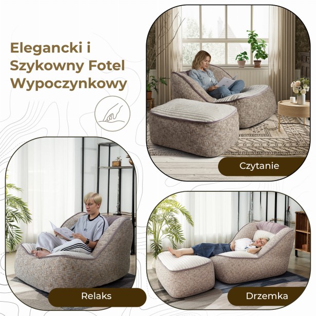 Leżak Wypoczynkowy z Podnóżkiem, sposoby wykorzystania.