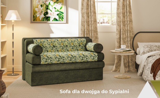 Sofa Typu Loveseat , aranżacja w sypialni.